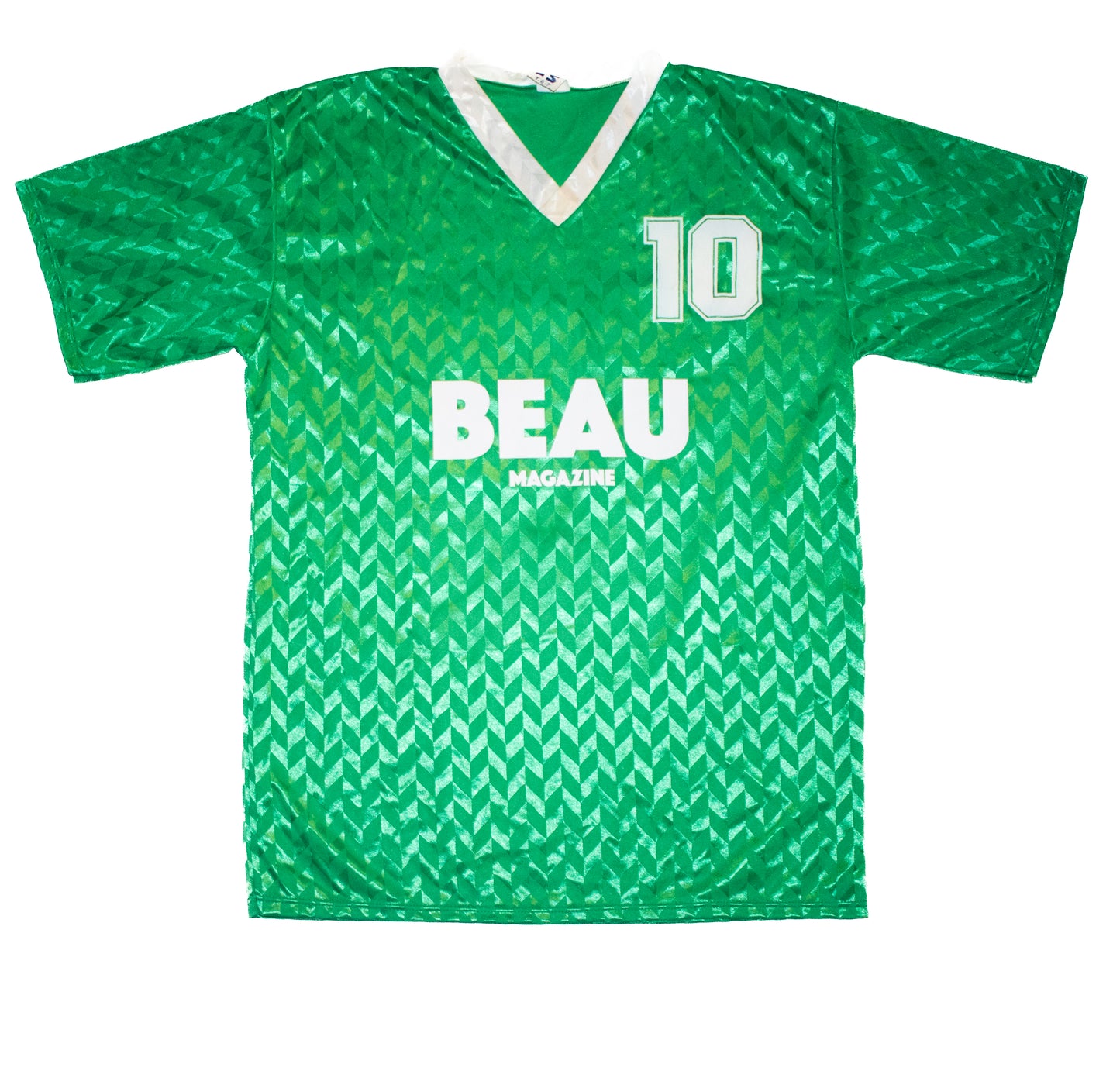 Vintage green 70's jersey with number 10 print