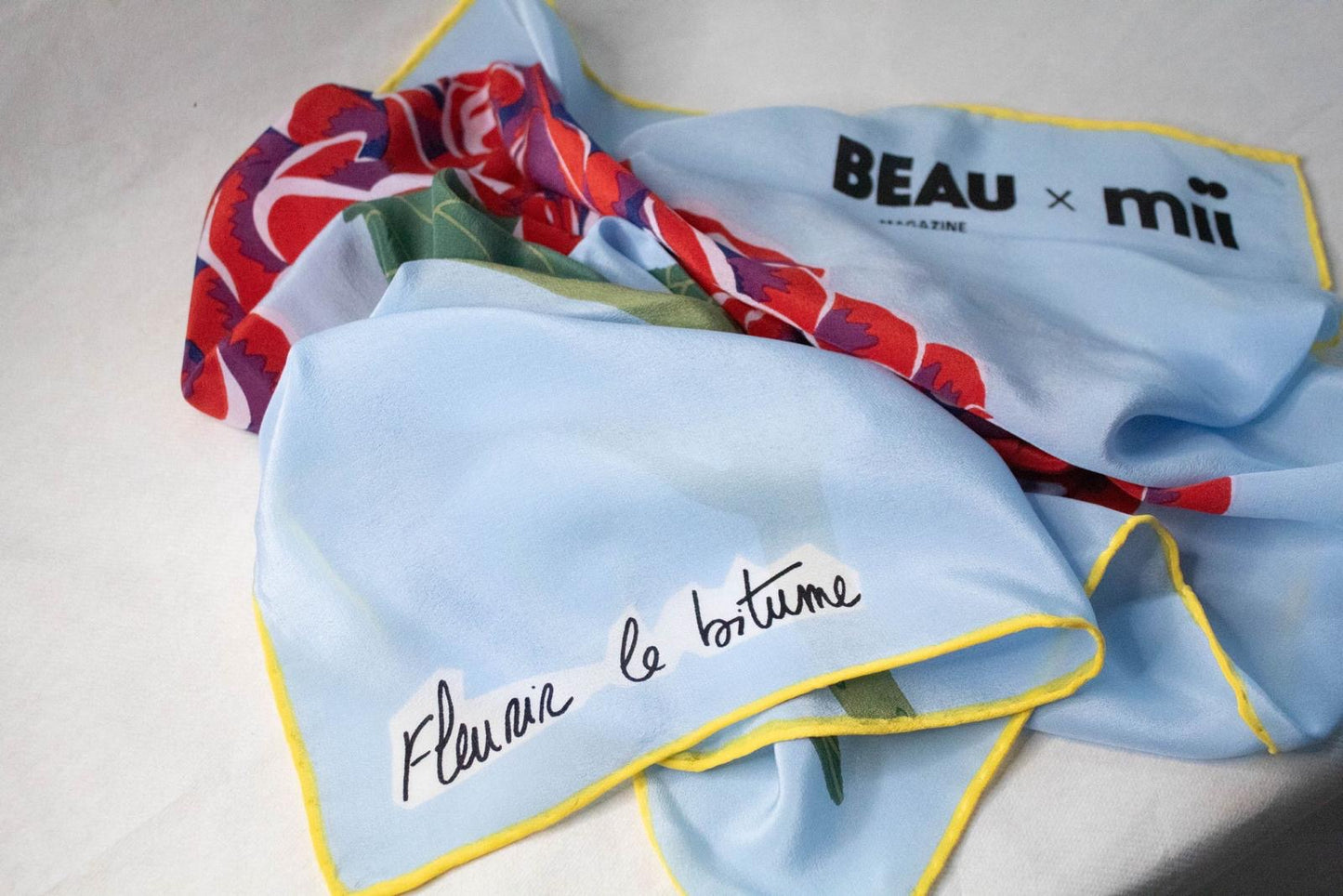 Fleurir le Bitûme, Foulard Mii x BEAU Magazine