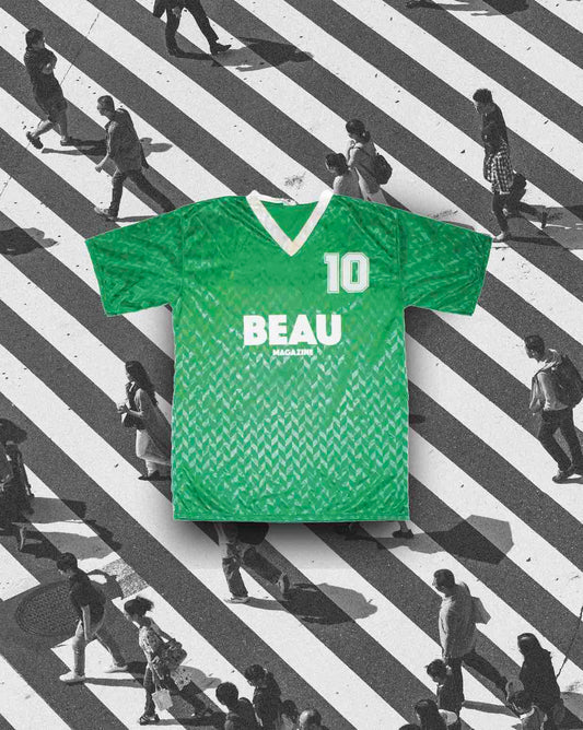 Maillot vintage vert 70'S flocage numéro 10